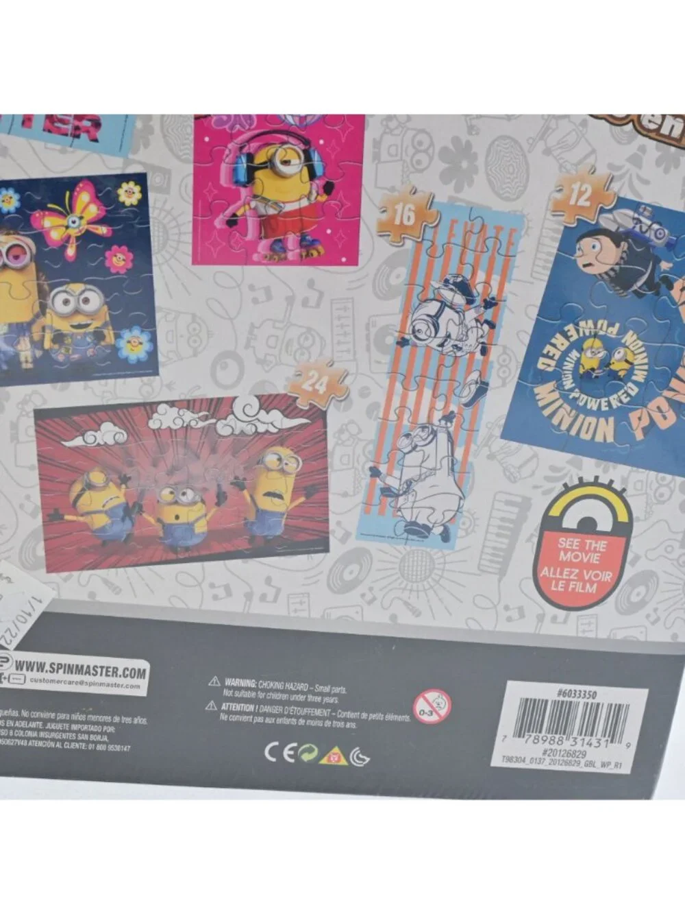 Minions The Rise Of Gru 7 Wood Puzzles Set With Tray Storage Box New Sealed